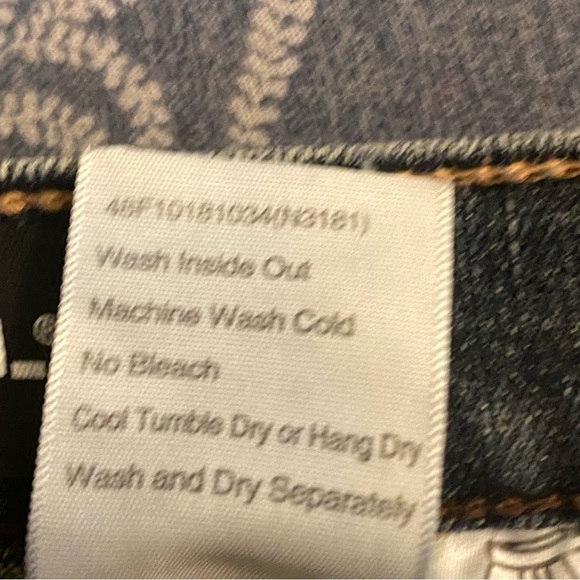 Petrol Jeans Roxie Size 6 Low Rise Distressed Western Embroidered Pockets - Picture 13 of 14